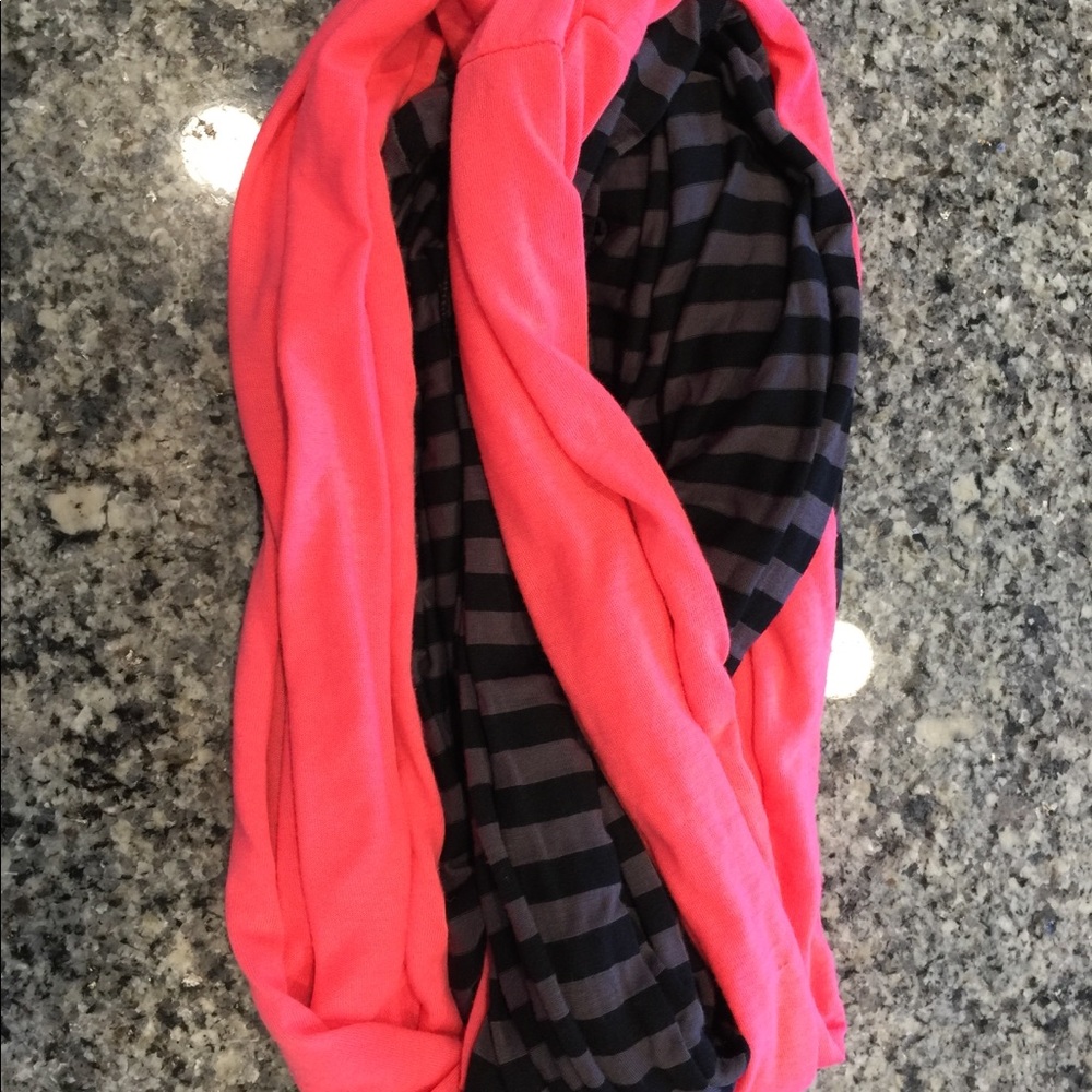 Neon/ Striped Infinity Scarf - Picture 2 of 3